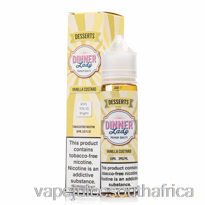 Vape Pods Vanilla Custard - Vape Dinner Lady - 60Ml 3Mg